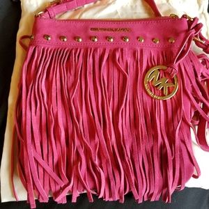 Fringe cross body bag